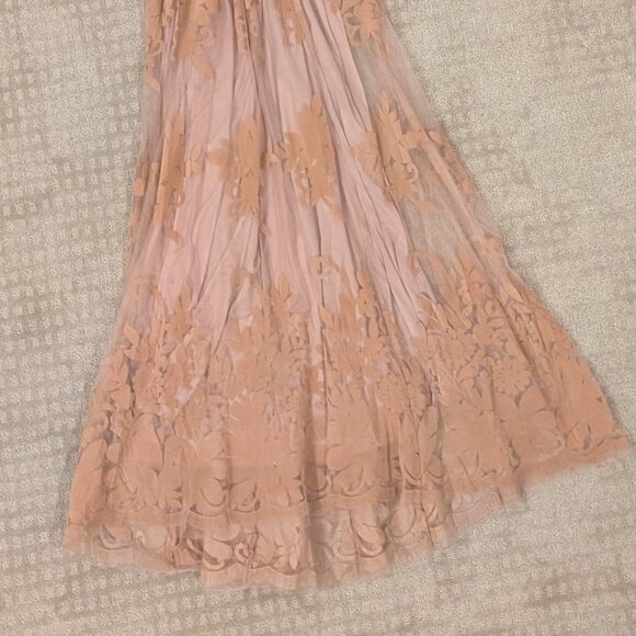 Vici x Luxxel Floral Pink Mauve Gown - Women's sz S - Picture 5 of 10